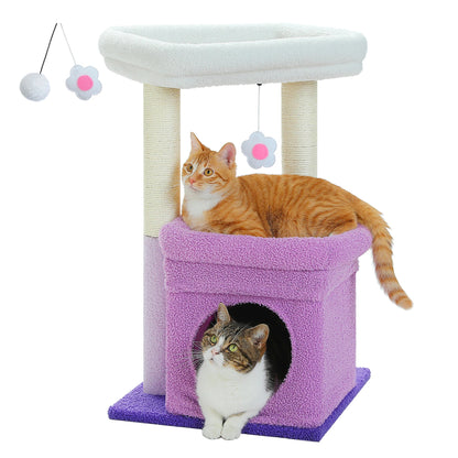 Catvera Multi-Level Cat Tree Tower - Image 7|||PROMPT|||Original clean product image