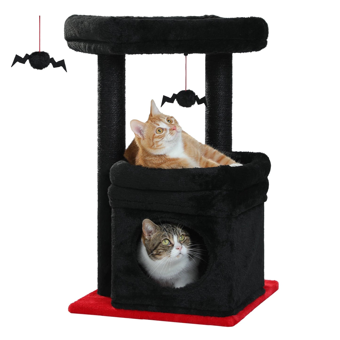 Catvera Multi-Level Cat Tree Tower - Image 8|||PROMPT|||Original clean product image