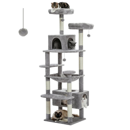 Catvera Multi-Level Cat Tree Tower - Image 9|||PROMPT|||Original clean product image