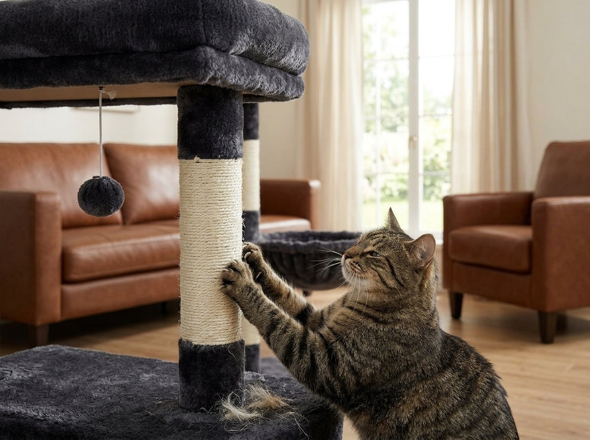 Catvera Multi-Level Cat Tree Tower - The Perfect Scratching Solution