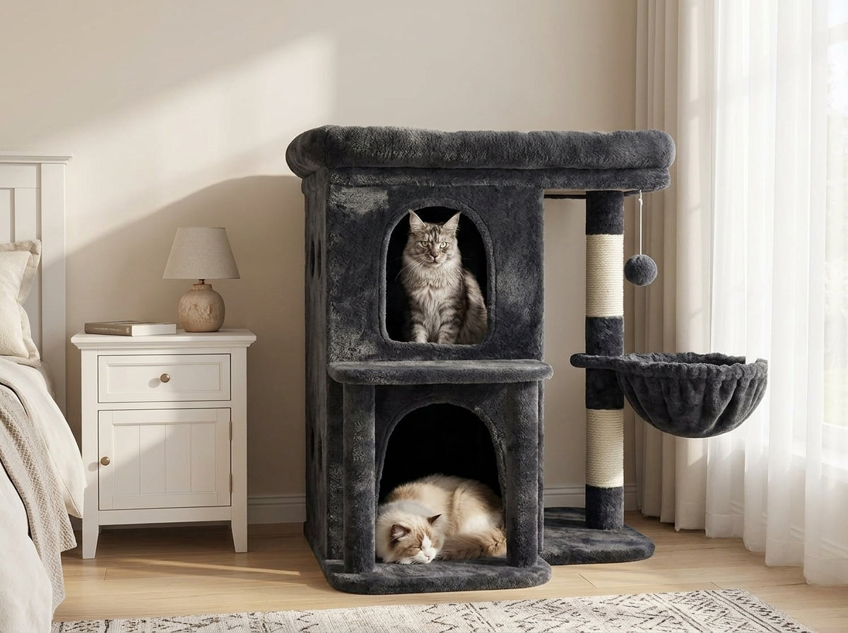 Catvera Multi-Level Cat Tree Tower - Cozy Retreats for Every Personality
