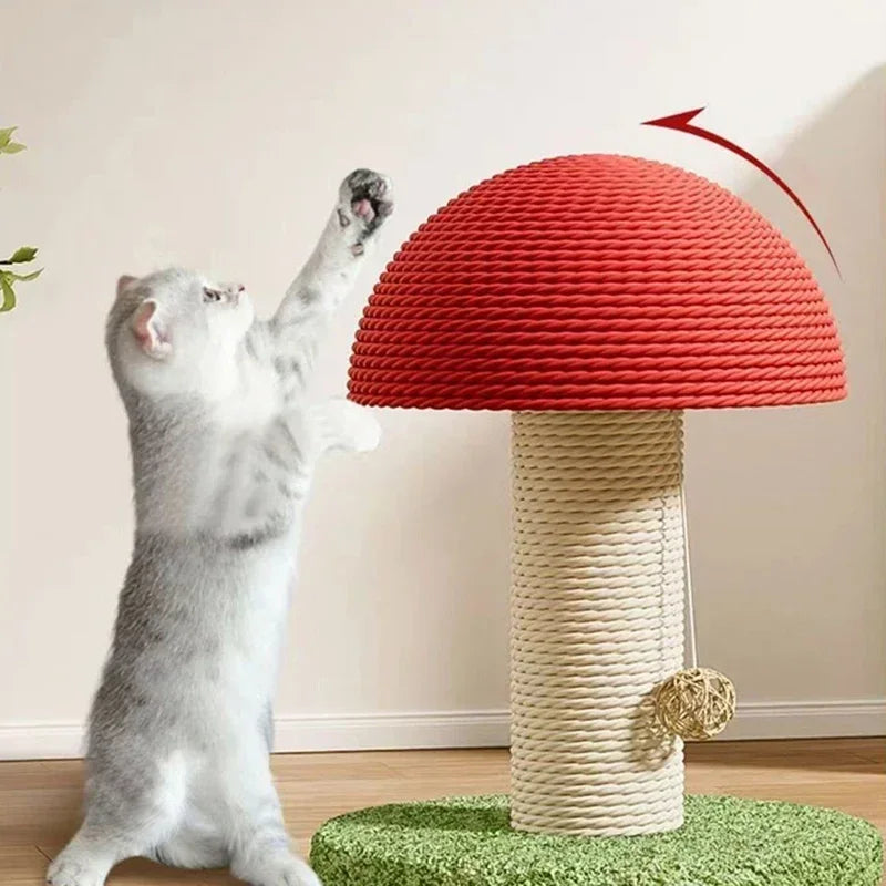 Catvera Mushroom Cat Scratching Post - Image 2|||PROMPT|||Original clean product image