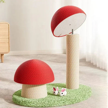 Catvera Mushroom Cat Scratching Post - Image 4|||PROMPT|||Original clean product image