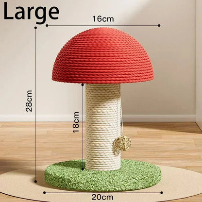 Catvera Mushroom Cat Scratching Post - Image 6|||PROMPT|||Original clean product image