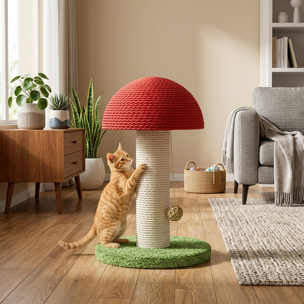 Catvera Mushroom Cat Scratching Post - Main Product Image