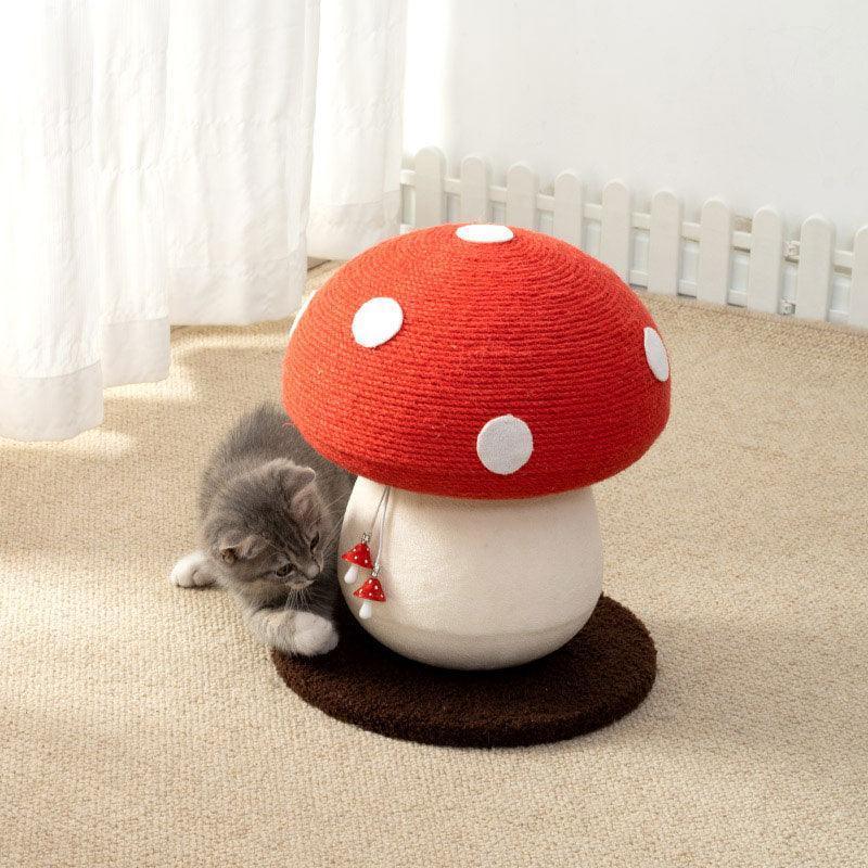 Catvera Mushroom Cat Scratching Tree - Image 1|||PROMPT|||Original clean product image