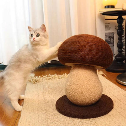 Catvera Mushroom Cat Scratching Tree - Image 2|||PROMPT|||Original clean product image