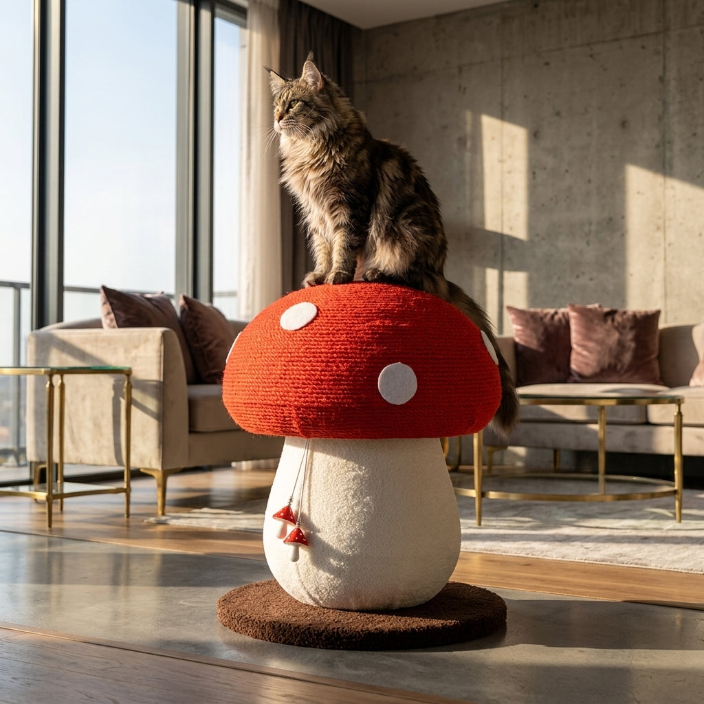 Catvera Mushroom Cat Scratching Tree - Main Product Image