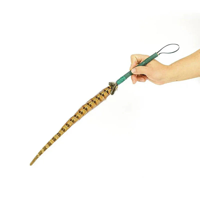 Catvera Natural Pheasant Feather Wand - Image 6|||PROMPT|||Original clean product image