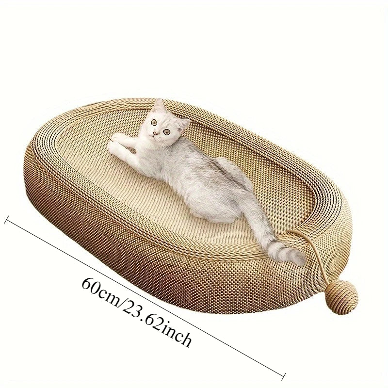 Catvera Natural Sisal Scratching Mat - Image 5|||PROMPT|||Original clean product image