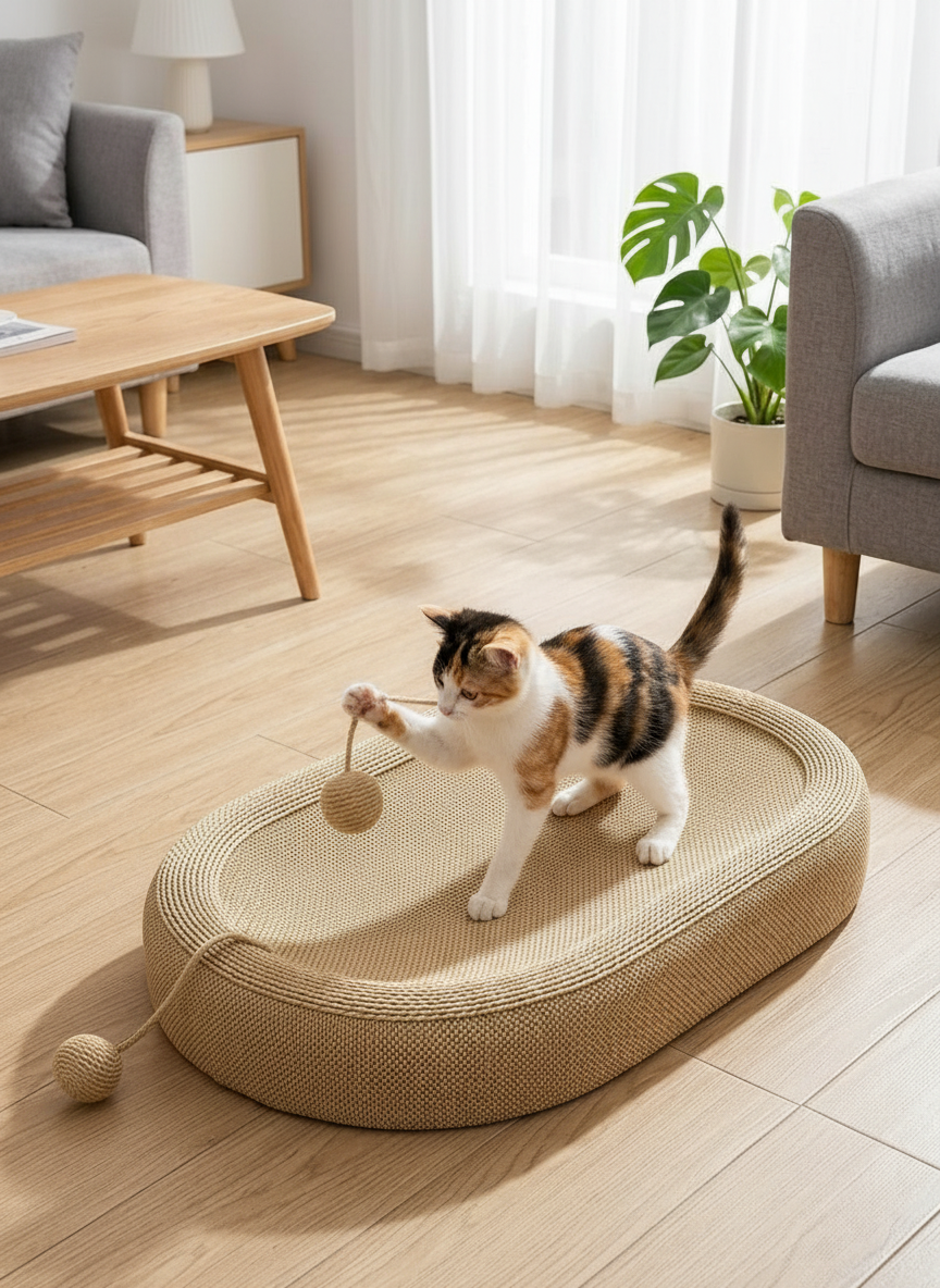 Catvera Natural Sisal Scratching Mat - Section 3