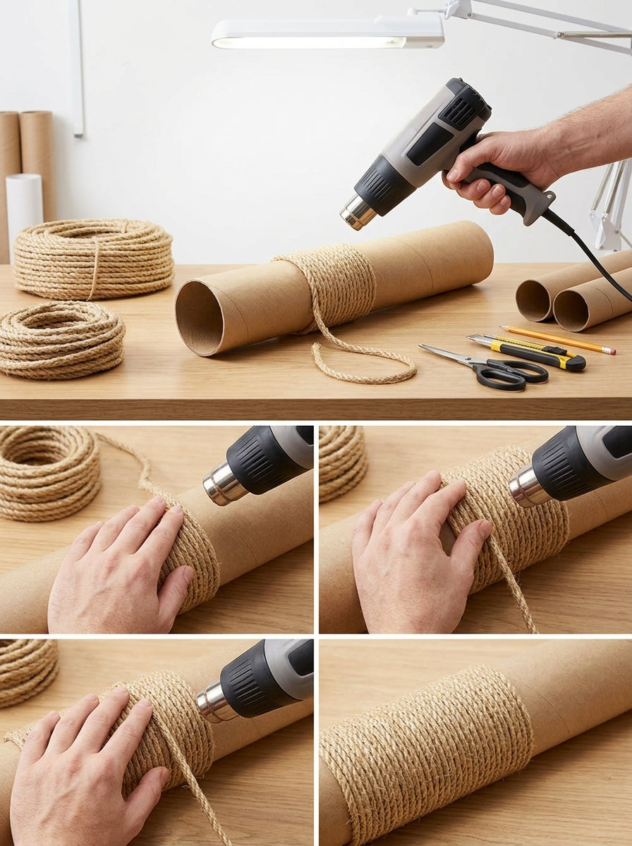 Catvera Natural Sisal Scratching Rope - Easy Assembly System