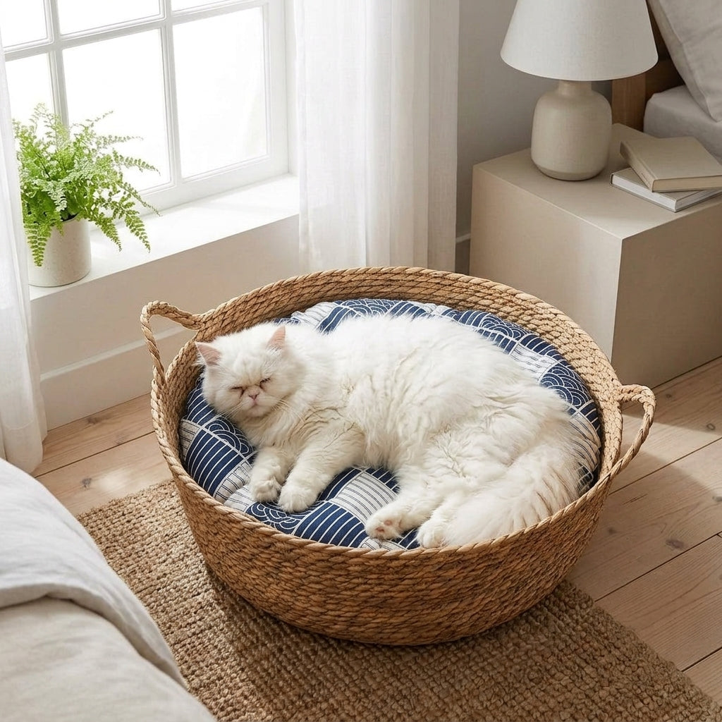 Catvera Natural Wicker Cat Bed - Section 2