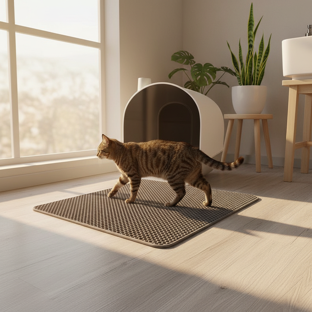 Catvera Non-Slip Waterproof Litter Mat - Main Product Image