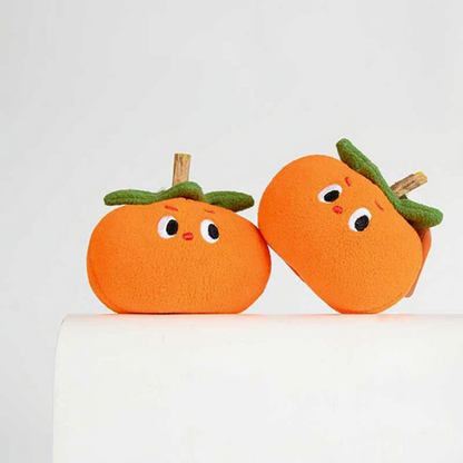 Catvera Orange Persimmon Dental Chew Toys - Image 5|||PROMPT|||Cleaned image. Original analysis: found 1 watermark text overlay at the top of the image