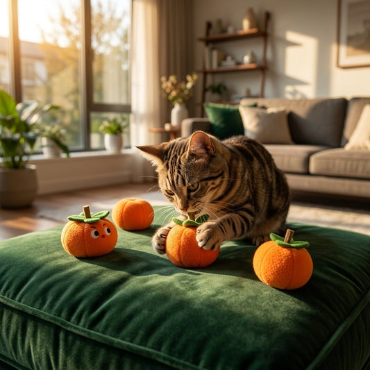 Catvera Orange Persimmon Dental Chew Toys - Main Product Image