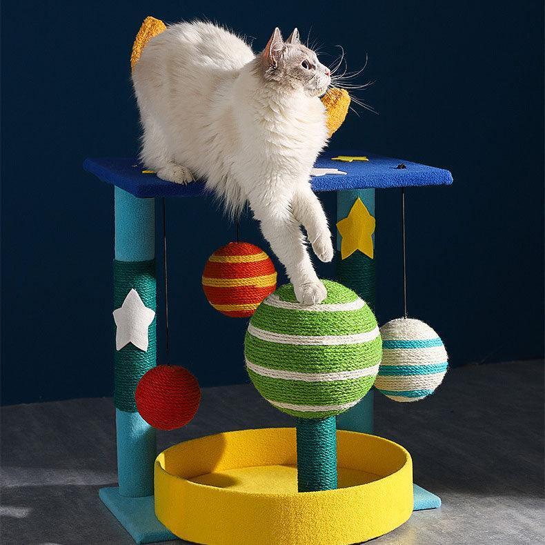 Catvera Planet Theme Cat Tree Tower - Image 8|||PROMPT|||Original clean product image
