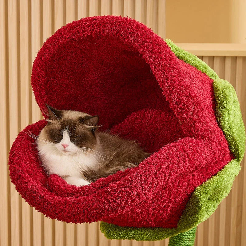 Catvera Plant Monster Cat Tree Tower - Image 7|||PROMPT|||Original clean product image