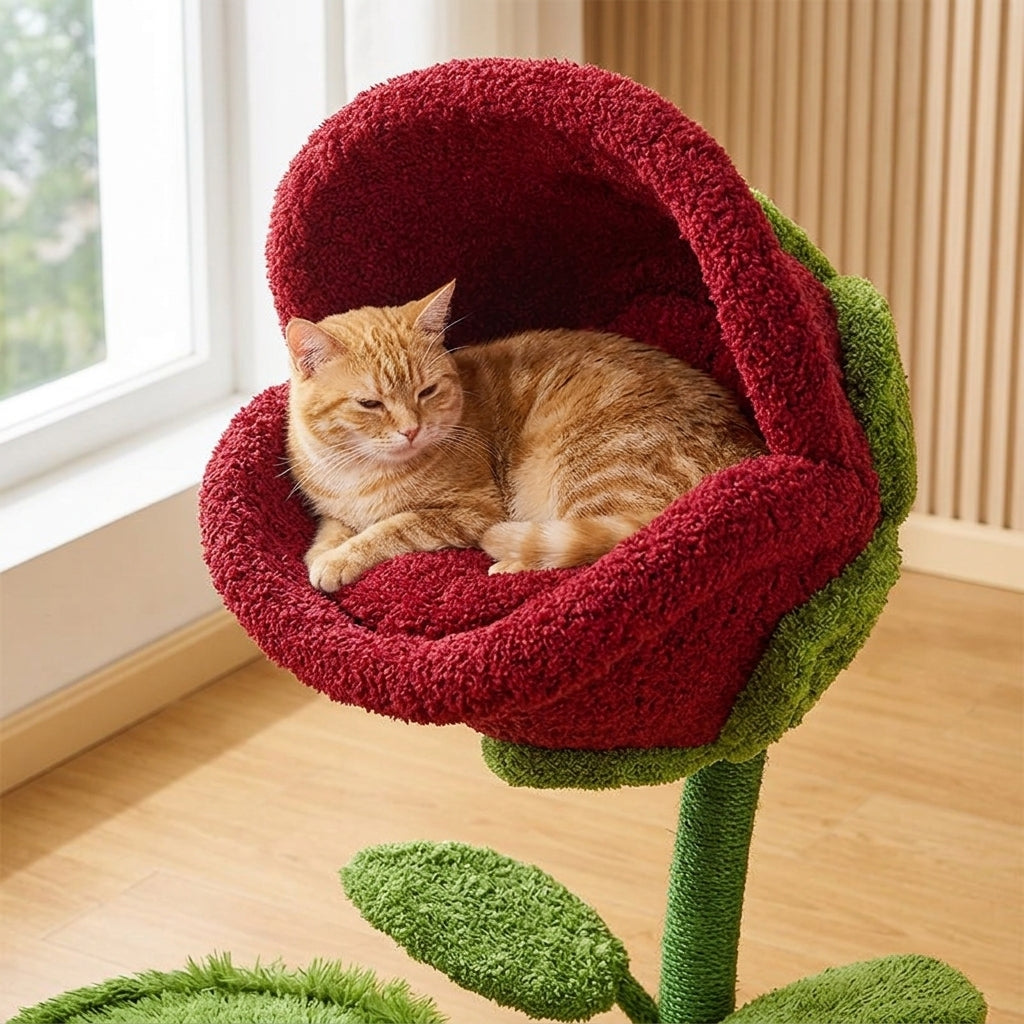 Catvera Plant Monster Cat Tree Tower - Premium Stability & Comfort