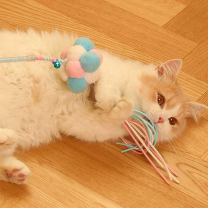 Catvera Plush Feather Teaser Wand Toy - Image 12|||PROMPT|||Original clean product image