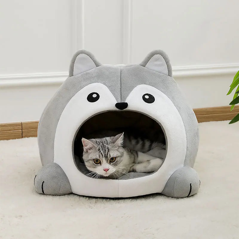 Catvera Raccoon Cave Pet Bed - Image 5|||PROMPT|||Original clean product image