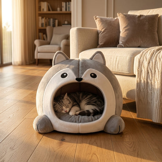Catvera Raccoon Cave Pet Bed - Main Product Image