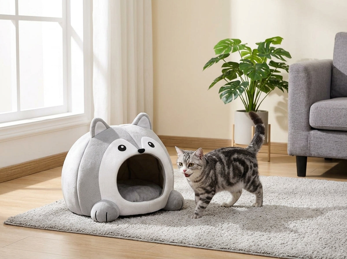 Catvera Raccoon Cave Pet Bed - Easy Care Maintenance