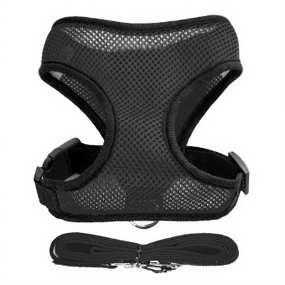 Catvera Reflective Mesh Pet Harness - Image 12|||PROMPT|||Cleaned image. Original analysis: Found 1 brand logo on the product - a paw print logo with brand name on white patch on the harness back