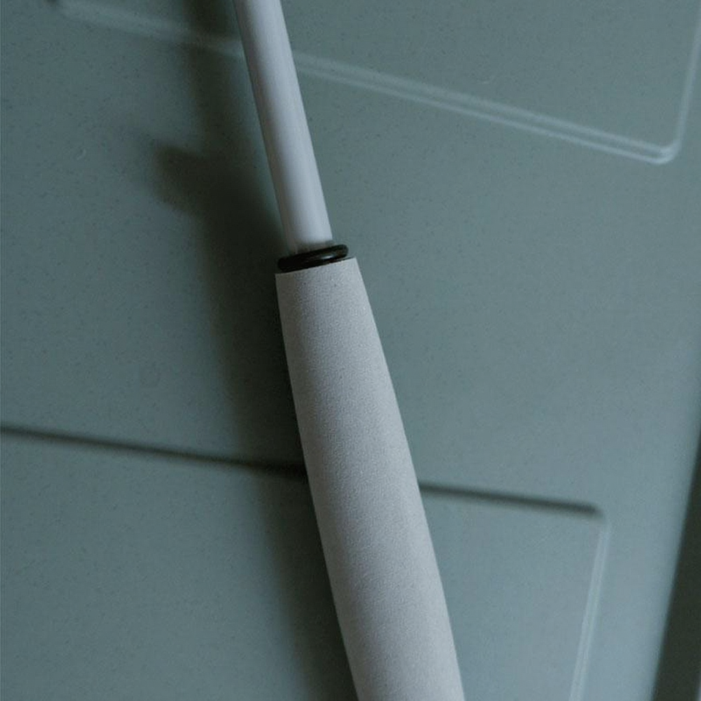 Catvera Retractable 180cm Cat Teaser - Image 12|||PROMPT|||Cleaned image. Original analysis: Found 1 brand logo/text on yellow band wrapped around the white pole