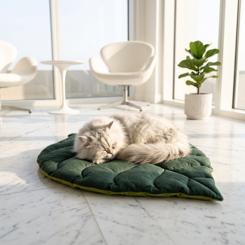 Catvera Reversible Leaf Pet Cushion - Main Product Image
