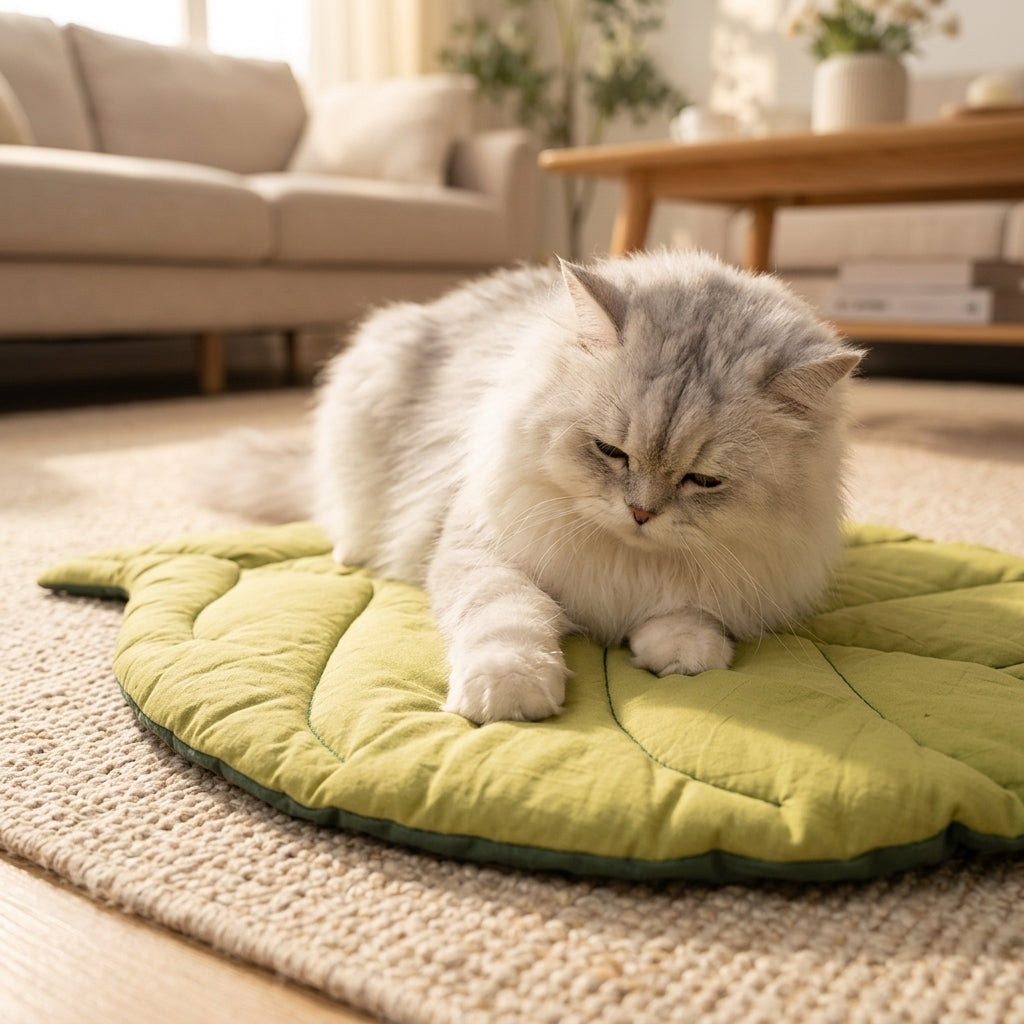 Catvera Reversible Leaf Shaped Cat Mat - Section 1