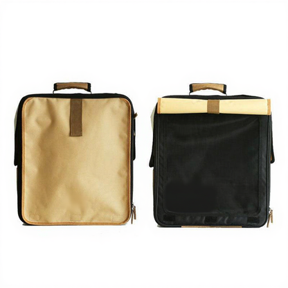Catvera Roll-Up Foldable Cat Carrier - Image 9|||PROMPT|||Cleaned image. Original analysis: Found 2 brand names: 'Smile time' text printed on the right bag, and what appears to be a brand label on the left bag