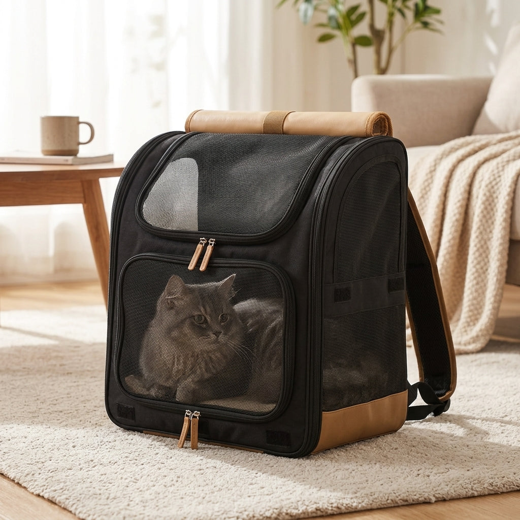 Catvera Roll-Up Foldable Cat Carrier - Comfort & Safety Features