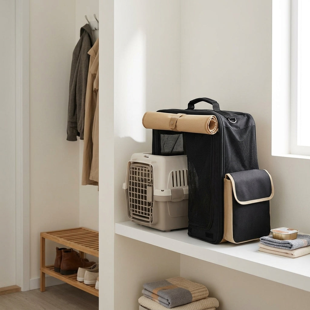 Catvera Roll-Up Foldable Cat Carrier - Convenient Storage Solution