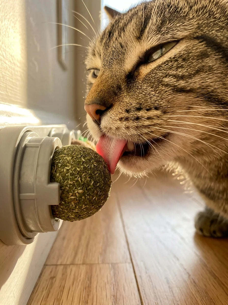 Catvera Rotating 4-in-1 Herbal Lick Toy - Main Product Image (Restored)