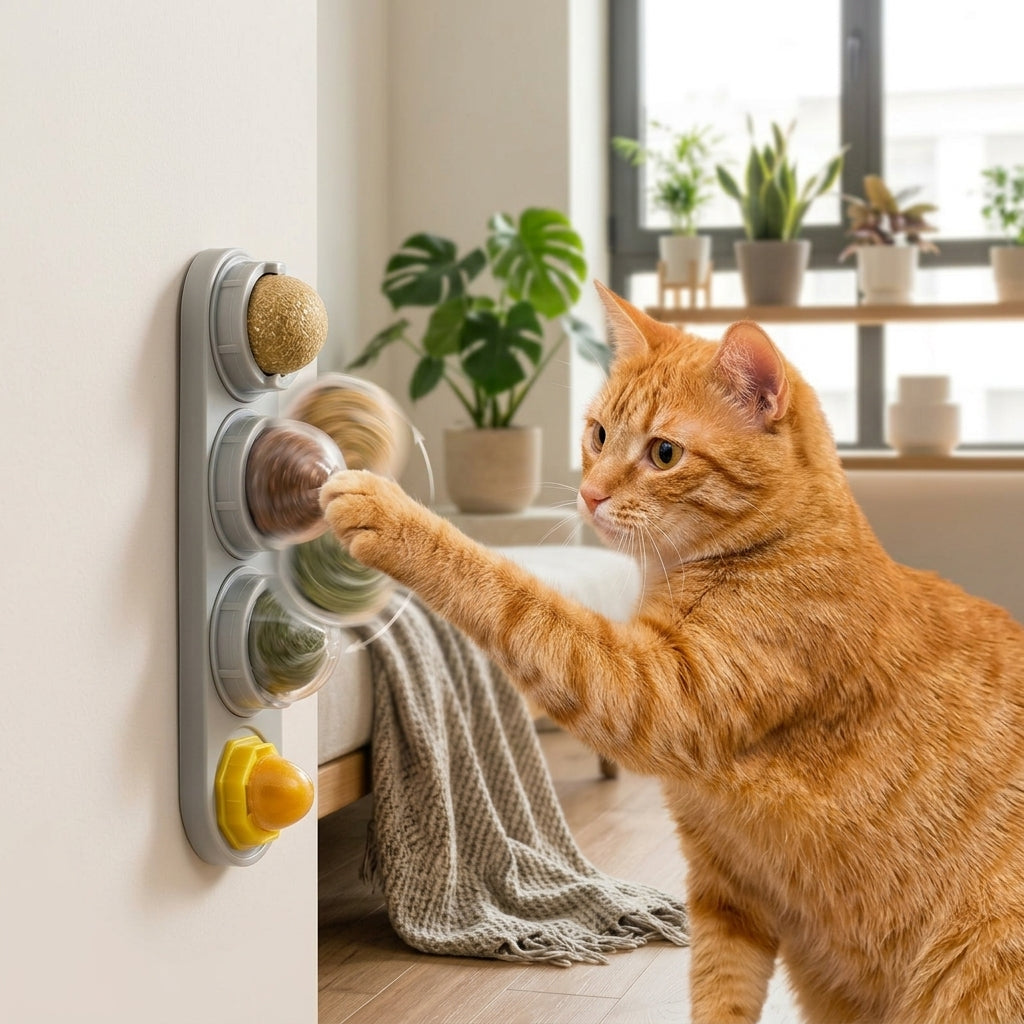 Catvera Rotating 4-in-1 Herbal Lick Toy - Section 2