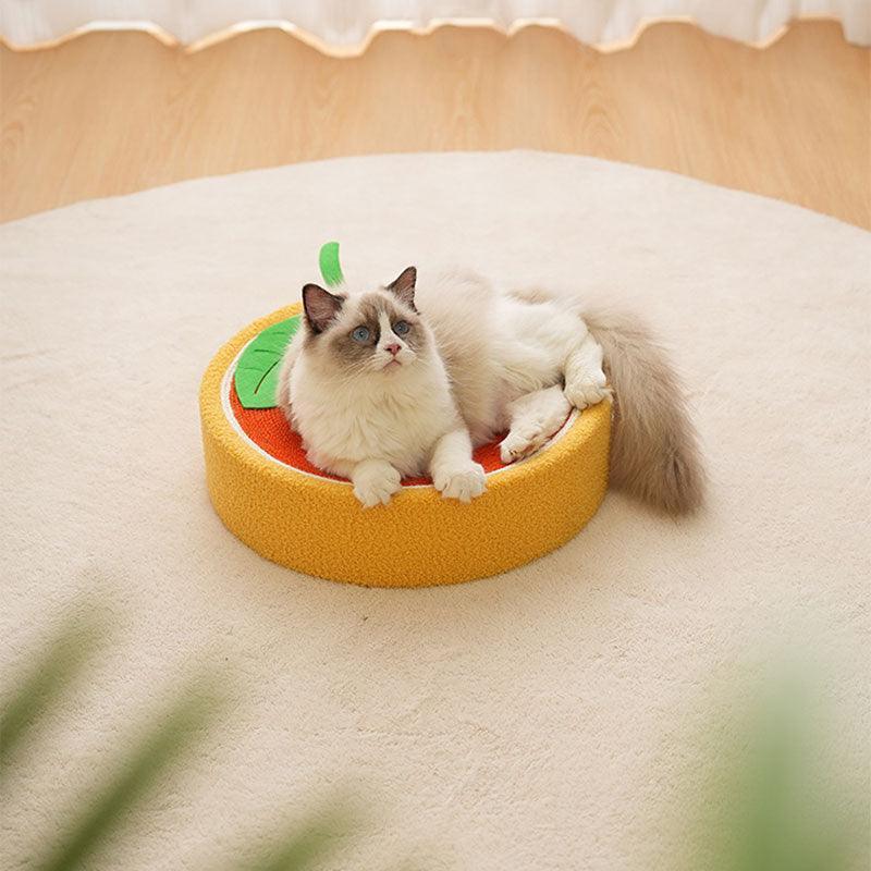 Catvera Round Cat Scratching Bed - Image 13|||PROMPT|||Original clean product image