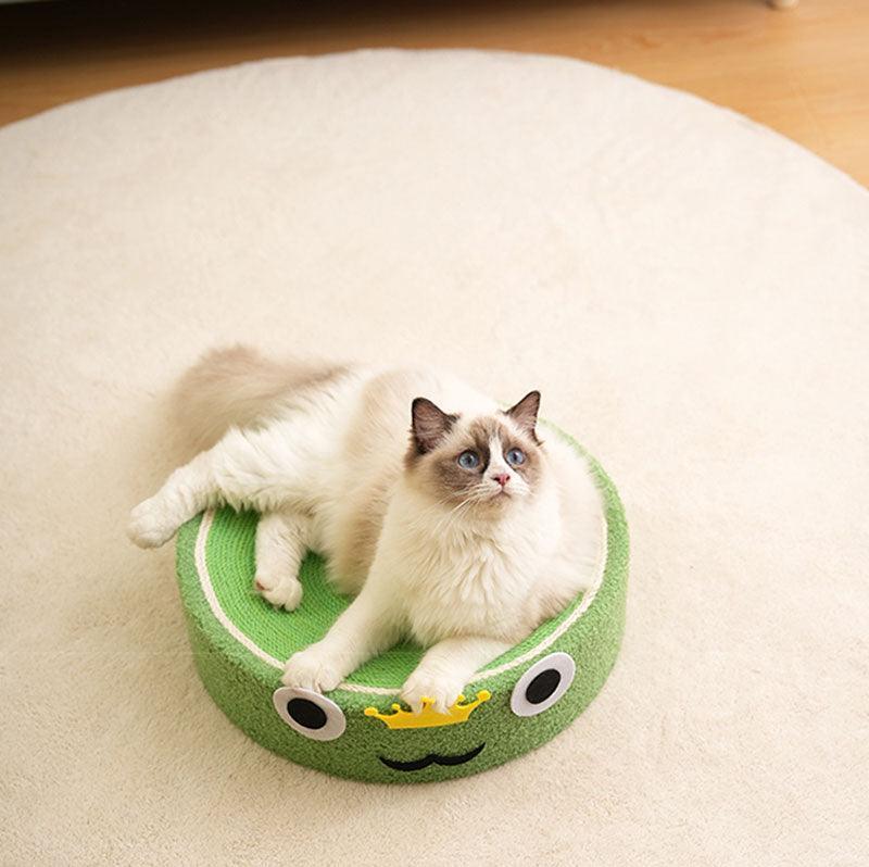 Catvera Round Cat Scratching Bed - Image 4|||PROMPT|||Original clean product image