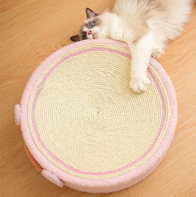 Catvera Round Cat Scratching Bed - Image 9|||PROMPT|||Original clean product image
