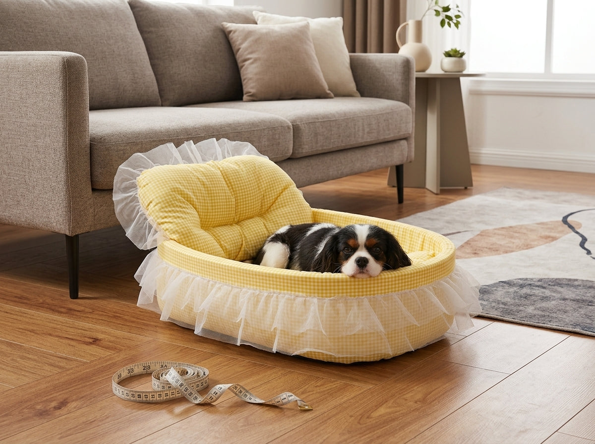 Catvera Ruffle Princess Pet Bed - Perfect Size & Fit