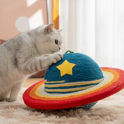 Catvera Saturn Planet Cat Scratcher - Image 4|||PROMPT|||Original clean product image