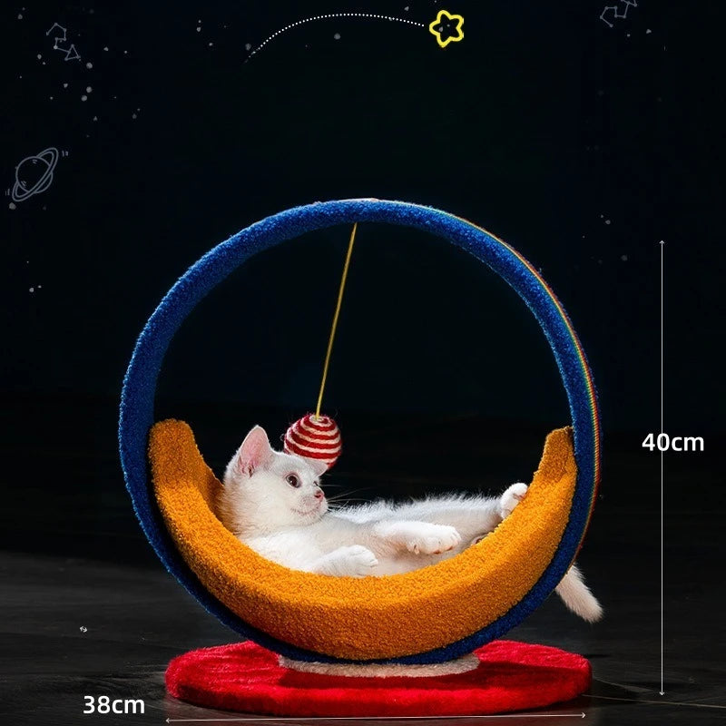 Catvera Saturn Planet Cat Scratcher - Image 6|||PROMPT|||Original clean product image