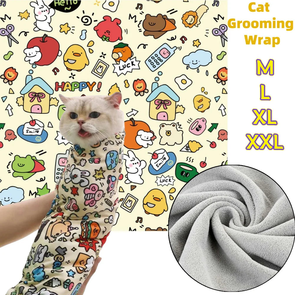 Catvera Self-Adherent Cat Grooming Wrap - Image 6|||PROMPT|||Original clean product image