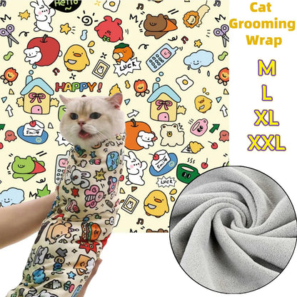 Catvera Self-Adherent Cat Grooming Wrap - Image 6|||PROMPT|||Original clean product image