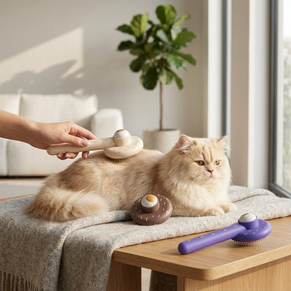 Catvera Self Cleaning Cat Hair Brush - Image 1|||PROMPT|||Original clean product image