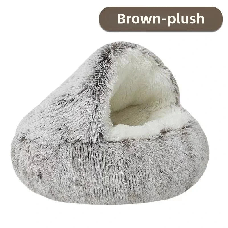 Catvera Semi-Enclosed Pet Bed - Image 7|||PROMPT|||Original clean product image