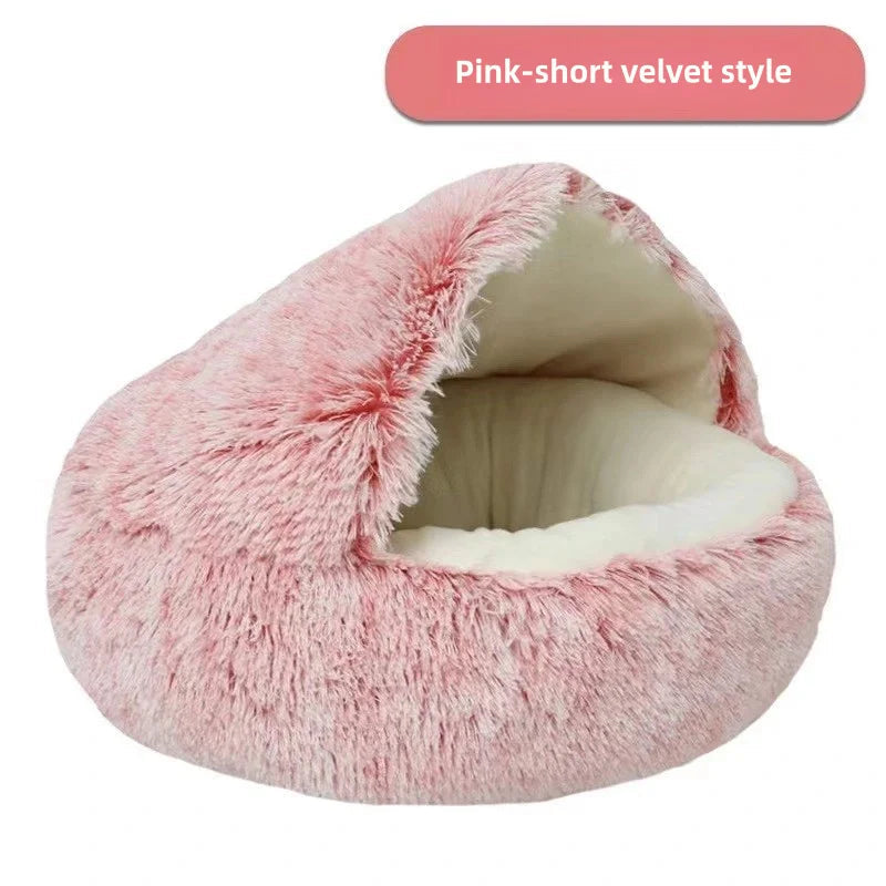 Catvera Semi-Enclosed Pet Bed - Image 8|||PROMPT|||Original clean product image