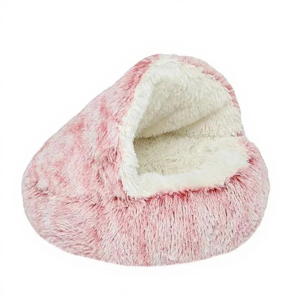 Catvera Semi-Enclosed Pet Bed - Image 9|||PROMPT|||Cleaned image. Original analysis: found 1 brand/product name text overlay at the top of the image