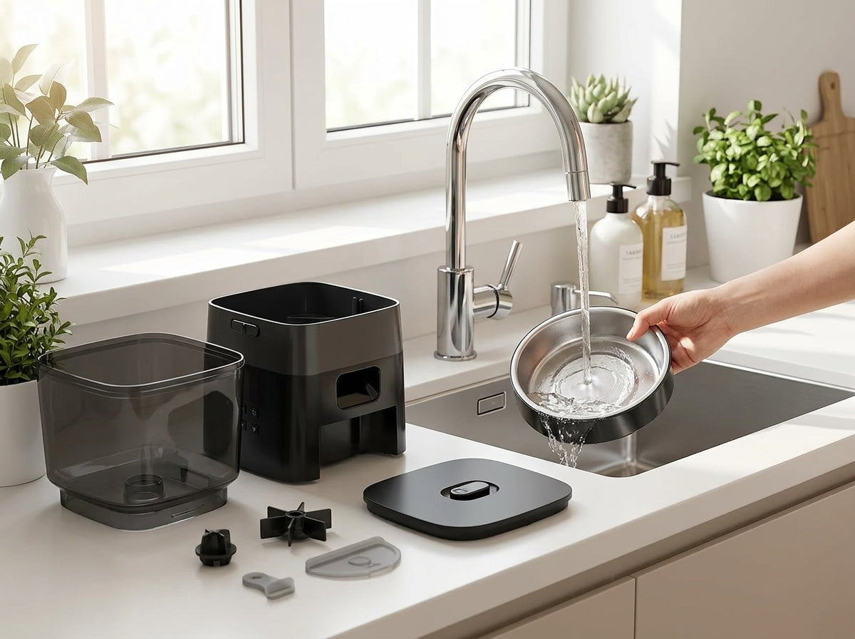 Catvera Smart Automatic Cat Feeder - Easy Maintenance Design