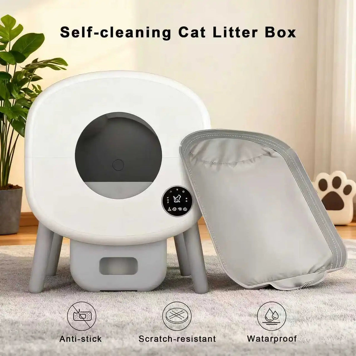 Catvera Smart Automatic Cat Litter Box - Image 1|||PROMPT|||Original clean product image